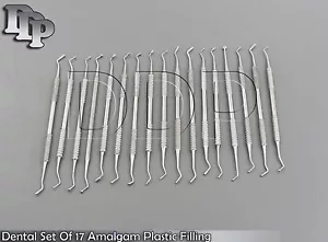Dental Filling Instruments Amalgam Composite Set Of 17 Plugger Condensor Scalers - Picture 1 of 3