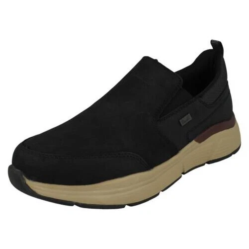 Uomo Rieker Slip On Morbido Fit da Ginnastica Scarpa Stile - B5061 Foto 1 de 1