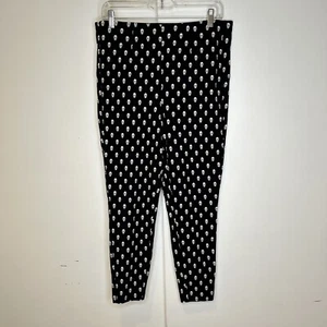 Torrid Retro Chic Audrey Pull-On Ponte Pant Skulls Black Size 2X - Picture 1 of 6