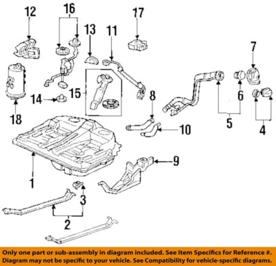 Used Fuel Pump fits: 1996 Honda Accord Pump Only Grade A Foto 1 de 2