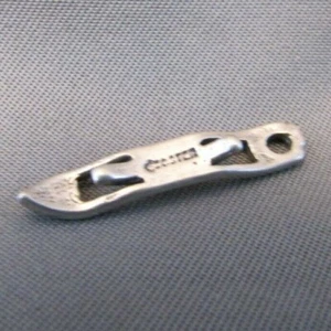 VINTAGE STERLING SILVER 3D CHURCH KEY CAN BEER OPENER CHARM PENDANT 925 - Picture 1 of 5