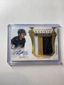 PAVEL DOROFEYEV 2021-22 ULTIMATE COLLECTION ROOKIE PATCH AUTO JUMBO /15
