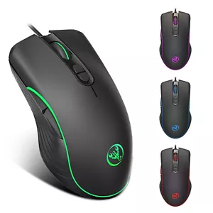 A867RGB luminous gaming mouse wired programming mouse four-speed adjustable - Picture 1 of 5