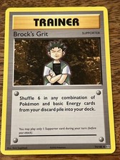 Brock's Grit Trainer Pokemon Card 74/108 - Supporter