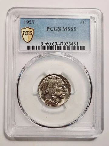 1927 P Indian Buffalo PCGS MS-65 Cover
