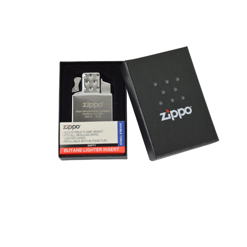 Zippo Butane Gas Insert-double Flame Metall Silber 6 Cm
