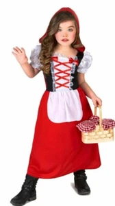 Carnevale Costume Bambina Cappuccetto Rosso Età 4-5-6-7-8-9-10-11-12 Novità! - Foto 1 di 13