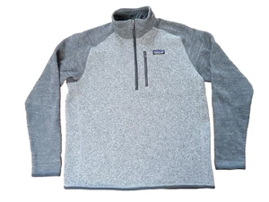 Patagonia Better Sweater Mens Large Gray Pullover Fleece Outdoors Preppy - Picture 1 of 8