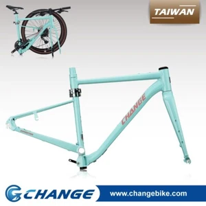 Folding Bike Frame Gravel Frameset Road Touring E-bike Kit Support GV-10G 49cm - Picture 1 of 14