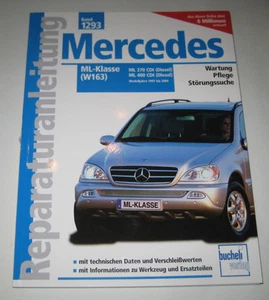 Manual De Reparación Mercedes Clase M W163 ML 270 / 400 CDI Diésel 1997 - 2004 - Imagen 1 de 1