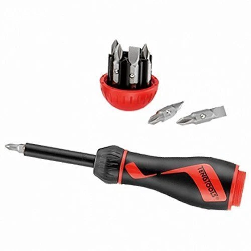 TENG TOOLS SUPER SALE RATCHET SCREWDRIVER SET + 7 DOUBLE ENDED BITS = 14 BITS