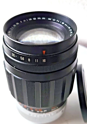 Lente Hexanon Konishiroku 135 mm f/3,5 MF Konica montura F No. 5670180 Foto 1 de 4