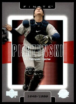 2003 Upper Deck Finite A.J. Pierzynski 1648/1999 Minnesota Twins #56 - Image 1 of 2