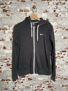 Nike Women’s Sweatshirt Hoodie Workout Running Medium M Black Full Zip - Picture 1 of 8