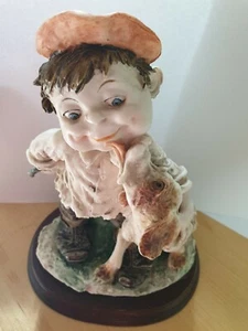 Vintage Giuseppe Armani Figurine - Gullivers World 'Boy & Dog' - Bild 1 von 8