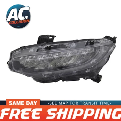 TYC Headlight Left Driver Side for 16 17 18 19 20 21 Honda Civic - Image 1 of 4