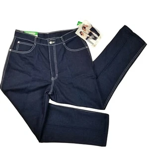 Jeans donna PS Gitano vita alta nuovo con etichette vintage anni 80 taglia 16 corto mamma blu W30 L27,5 - Foto 1 di 12