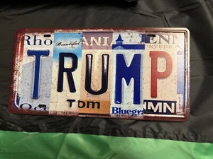 🇺🇸 #45 47 Donald Trump 🇺🇸 MAGA 🐘 Novedad Multiestatal Metal Placa 🆕 - Imagen 1 de 3