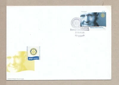 PORTUGAL  FDC COVER  STAMP2005 100 YEARS ROTARY INTERNATIONAL - Image 1 of 2