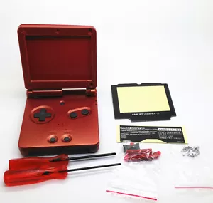 New Red Shell Housing Replacement Nintendo Gameboy Advance SP GBA SP Console - Picture 1 of 5
