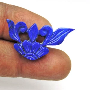 17.85 CTS LOVELY 1 PCS FANCY SHAPE CARVING LAPIS GEMSTONE  - Picture 1 of 4