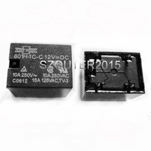2PCS 801H-1C-C 12VDC Relay 10A 250V 801H-1C-C 12V NEW - Picture 1 of 1