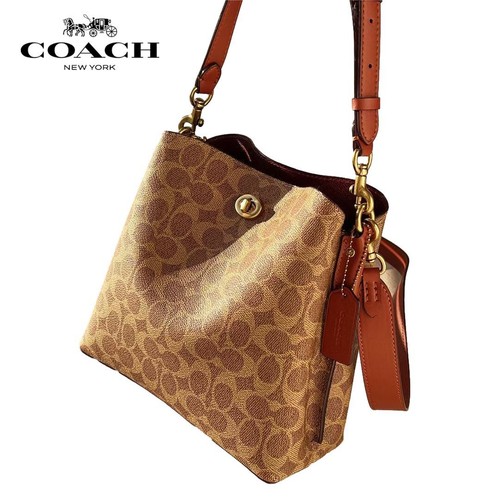 Coach Willow Bucket 2 vie C3890 borsa a tracolla borsa donna prodotto outlet firmato