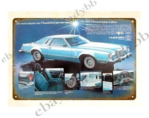 1978 Thunderbird Diamond Jubilee Edition car auto metal tin sign art work - Picture 1 of 4