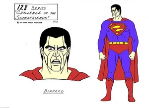 RETO DE LOS SUPER AMIGOS: HOJA MODELO BIZARRO DC ALEX TOTH Superman - Imagen 1 de 1