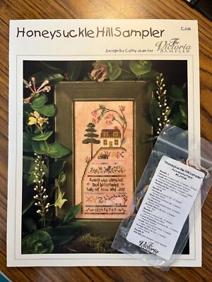 Victoria Sampler "Honeysuckle Hill Sampler" Pattern W/ ACCESSORY PACK!! CJ46 - Image 1 of 3