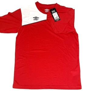 Umbro Soccer Futbol Field Jersey Training Shirt - Youth - Small - Red/White - Picture 1 of 10