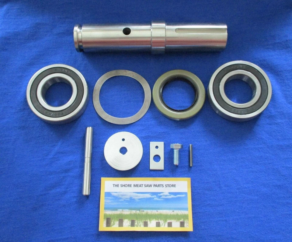 Complete Lower Wheel Shaft Assembly Kit for Hobart 6614 & 6801 Meat Saw - Image 1 of 1