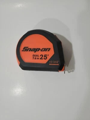 Snap On tools SAE/Metric 25'-7.5M Tape Measure TPMB26EM ORANGE Magnet Auto Brake - Image 1 of 4