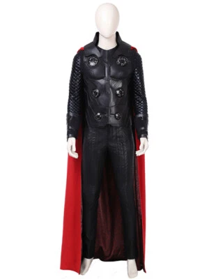 Vengadores 4 Thor Hombres Disfraz Disfraz Traje Capa Zapatos Fin de Juego Conjunto Halloween  Foto 1 de 4