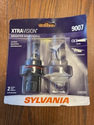 SYLVANIA - 9007 XtraVision - 高性能卤素车头灯,1 个灯泡。 — 第 1/3 张图片