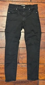 Pantalones de mezclilla para mujer AGOLDE negros sin filtro Sophie A018-799 talla 26 - entrepierna 25 - Imagen 1 de 14