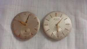 LOT OF TWO MACHINE MOVEMETS WRIST WATCH SELLITA 1130/GIGANDET CAL 1130 FOR PARTS - Picture 1 of 12