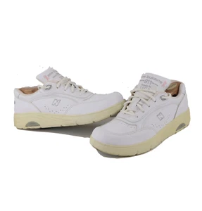 Vtg 90s New Balance 811 Leather Shoes Sneakers Mens 7.5 Womens 9 2A USA White - Picture 1 of 9