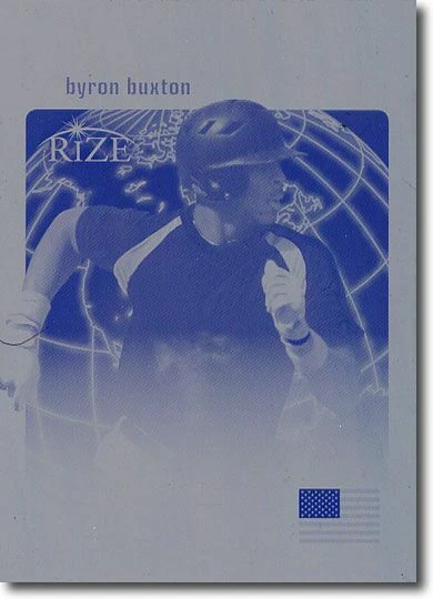 BYRON BUXTON 2012 Rize Rookie Printing Press Plate WORLD CLASS RC 1/1 - Imagem 1 de 1