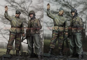 Alpine Mins 35098 German LAH Ardennes 2 fig set WW2 1/35th Unpainted kit - Picture 1 of 1