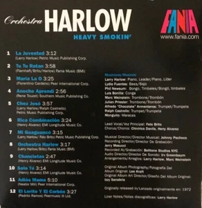 Heavy Smokin' von Larry Harlow/Orchestra Harlow (CD, 2010, Fania versiegelt - Bild 1 von 3