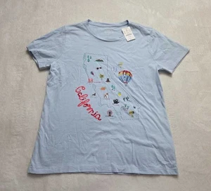 Nueva camiseta de coleccionista J Crew Factory mapa de California camiseta gráfica - Imagen 1 de 7