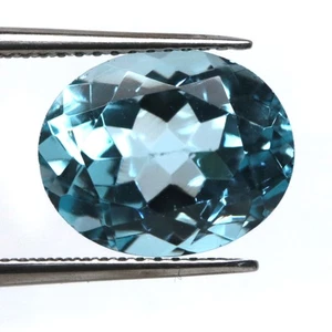 8,96 ct. VVS Paar Himmelblautopas Brasilien oval - Bild 1 von 4