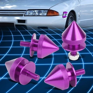 Purple 24mm x 28mm Aluminum Bumper Quick Release Fastener Spiky O-Rings 4pcs/Kit - Picture 1 of 5