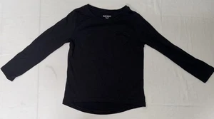 Old Navy Girls Softest Long Sleeve T-Shirt Heart Pocket Black Size S (6 - 7) - Picture 1 of 4