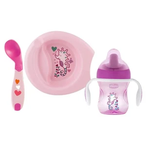 Chicco Geschenkset 6+, Baby Geschirrset enthält 2-teiligen Babyteller, Trinkbech - Bild 1 von 8