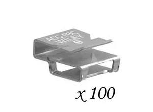 100 Wiley ACC-FBC Edelstahl Dual Grad Solarpanel PV Kabel Draht Clips - Bild 1 von 2