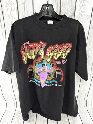 Vintage 1996 Indianapolis 500 Indy Racing Logo 7 Shirt XL - Image 1 of 4