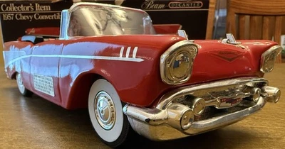 Decantador convertible Chevy Bel Air 1957 rojo Jim Beam’s (vacío) con caja EMISIÓN LEER Foto 1 de 4
