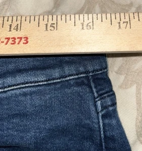 Mott Bow Jeans Womens 30x32 Boyfriend Fit Dark Wash Blue Denim Cotton Stretch - Picture 1 of 6